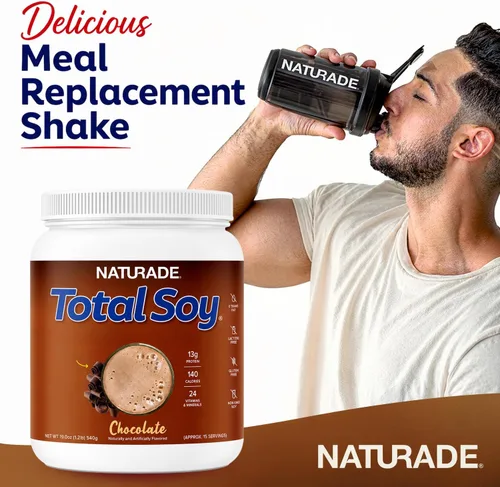 Vista 3 de Naturade Total Alimento Reemplazo de Soja Suplemento, chocolate, 19,1 onzas