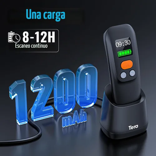 Vista 4 de Tera Escáner de código de barras 2D inalámbrico portátil: BT 2.4G USB 1.4