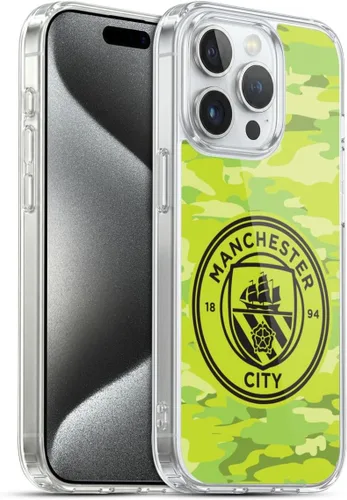 Vista 226 de Head Case Designs Funda de gel con licencia oficial del Manchester City Man City FC Blue Moon Badge Camou [protección de grado militar] compatible
