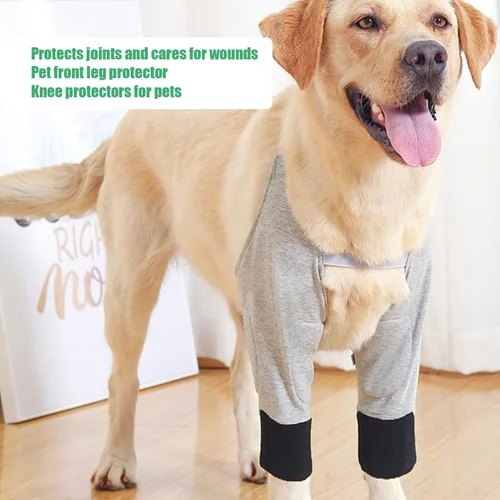 Vista 2 de Protector de codo para perro, transpirable, protector de codo para perro, almohadilla protectora ajustable para recuperación de perro, funda