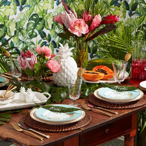 Vista 2 de Lenox 6226807 Plato de acento British Colonial Tradewind