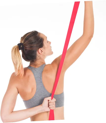Vista 3 de LIOOBO Banda de resistencia TPE para yoga para estiramiento de cuerpo completo y entrenamiento de fuerza, banda de ejercicio portátil para hombros
