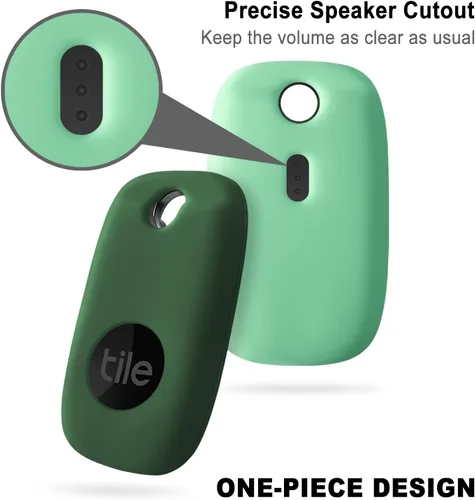 Vista 4 de Geiomoo Funda de silicona para Tile Pro 2022 Tracker, funda suave y flexible resistente a los arañazos con mosquetón