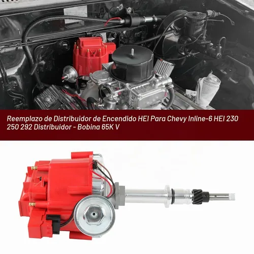 Vista 2 de JDMSPEED Nuevo distribuidor de encendido HEI 6522R Reemplazo para Chevy Inline 6-Cyl 230 250 292
