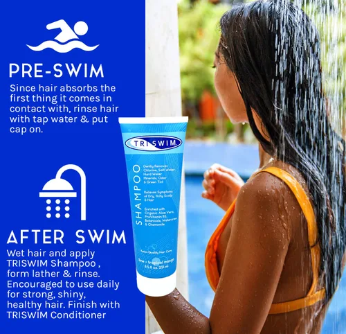 Vista 3 de TRISWIM - Champú para eliminación de cloro champús para el cabello