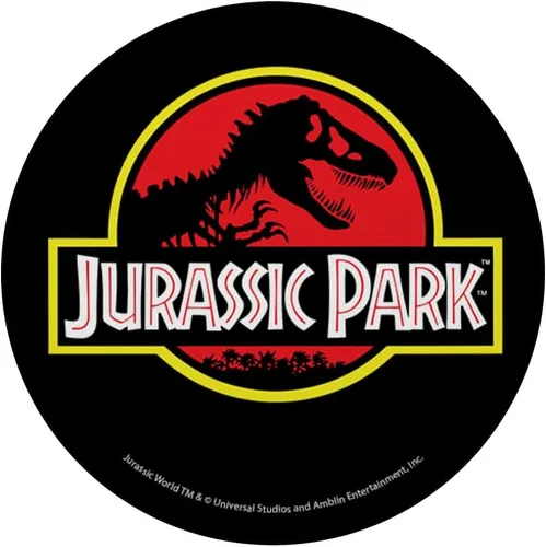Vista 3 de Jurassic Park PopSockets PopGrip estándar con logotipo original clásico