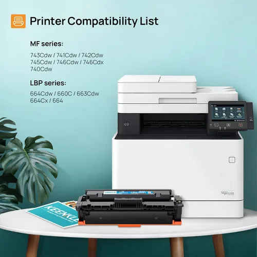 Vista 3 de KEENKLE 055H 055 Toner MF743cdw Toner 055 Cartucho de tóner MF741cdw Reemplazo de tóner para Canon 055 055H Toner compatible con imageCLASS MF743Cdw