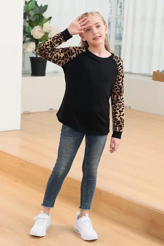 Vista 5 de GORLYA Camiseta de manga larga para niñas de 4 a 14 años
