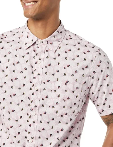 Vista 5 de Tienda Essentials Camisa de popelina elástica de manga corta para hombre