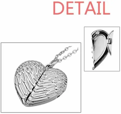 Vista 3 de Leg Motion Yoga Girl Keep Healthy Sports Angel Wings Necklace Pendant Fashion Gift