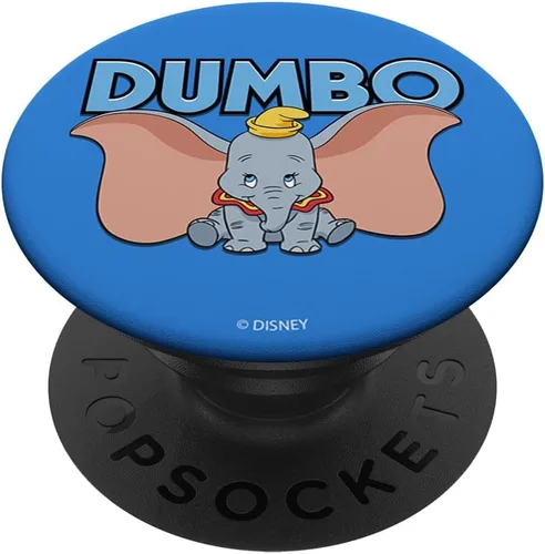 Vista 6 de Disney Retrato de texto azul Dumbo PopSockets MagSafe PopGrip para iPhone
