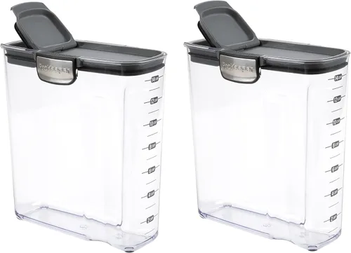 Vista 18 de Progressive International ProKeeper+ Juego de recipientes herméticos de plástico transparente para organización de la cocina del panadero