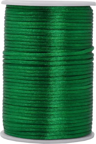 Vista 141 de Mandala Crafts Cordón de satén de cola de rattail de 0.02 in para nudos chinos de macramé