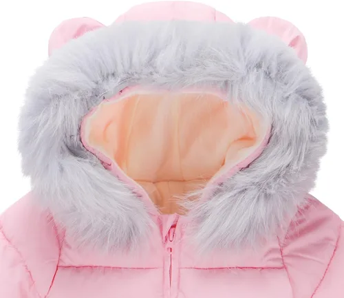 Vista 3 de Enterizo unisex para recién nacido, traje de nieve, chaqueta con capucha de invierno