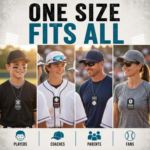 Vista 5 de Inkstone Collares de béisbol con etiqueta de perro Motivacional Be The Game Changer Paquete de 12 Regalo alentador para estudiantes, equipos