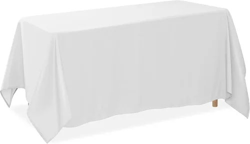 Vista 16 de Lann's Linens - Mantel rectangular de tela de poliéster de primera calidad para bodas, banquetes y restaurantes Rojo