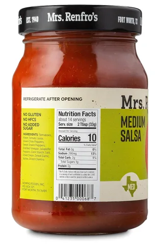Vista 2 de Mrs. Renfro’s Medium Salsa – Gluten Free (16-oz. jars, 2-pack)