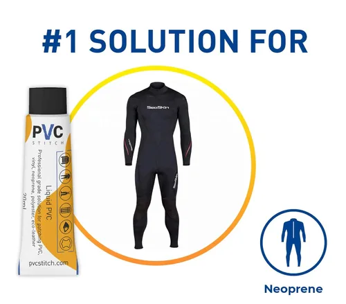 Vista 7 de AquaPro Kit de reparación de líquidos negros Kit de reparación impermeable listo para agua salada para inflables de PVC y PU, barcos, balsas