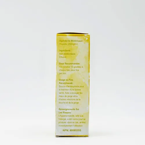 Vista 2 de Distribuidor Oficial - 1 Caja (25 Botellas) Líquido de Propóleo de Abeja Verde Brasileña - Extracto Alcohólico Cereal 1.0 fl oz