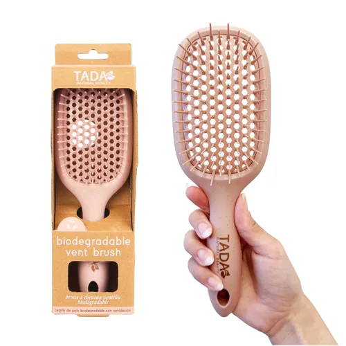 Vista 11 de TADA Natural Beauty - Cepillo desenredante para cabello rizado, grueso, ondulado y fino, agujeros de ventilación para secado rápido y peinado