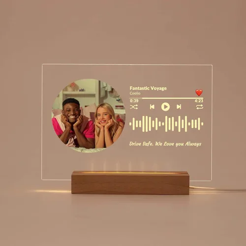 Vista 15 de Placa de música personalizada, cubierta de álbum de canción personalizada, marco de fotos personalizado, arte de vidrio, regalo de fotos, regalo