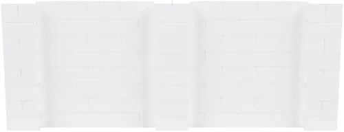 Vista 97 de EverBlock Kit de pared de 5 x 4 pies Bloques de construcción modulares Sistema de pared para edificios, pantallas y estructuras Divisor