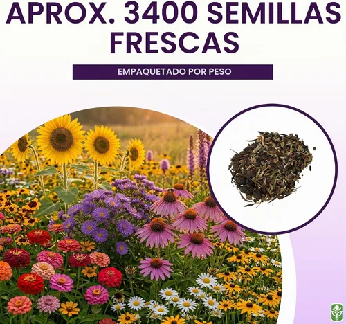 Vista 3 de Mezcla otoñal de flores silvestres