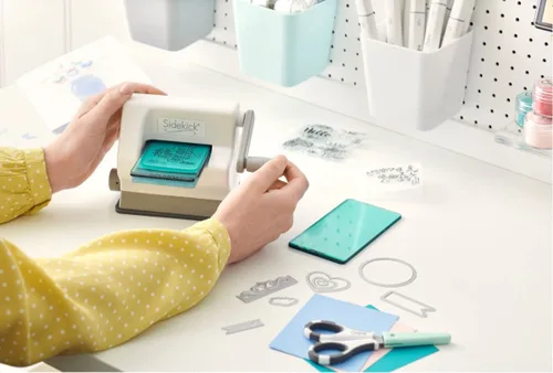 Vista 10 de Sizzix Sidekick Kit de inicio 661770 - Máquina portátil manual de troquelado y estampado para manualidades, álbumes de recortes y fabricación