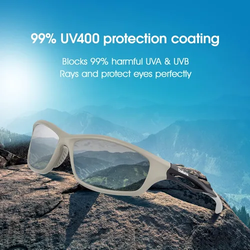 Vista 2 de Duduma Polarized Sports Sunglasses for Men Women Running Cycling Fishing Golf Driving Shades Sun Glasses Tr90