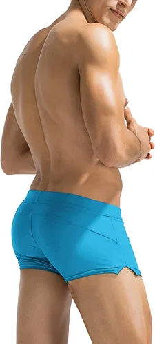 Vista 2 de Coofandy - Traje de baño para hombre con bolsillo con cierre de cremallera.