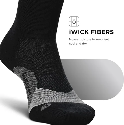Vista 77 de Feetures Elite Light Cushion Mini Crew Sock - Calcetines deportivos con compresión dirigida