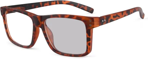 Vista 9 de Eyekepper Gafas de lectura fotocrómicas de transición de gran tamaño con marco grande azul +3.5
