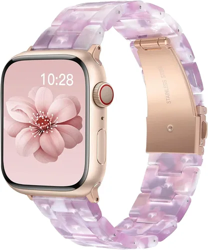 Vista 20 de Wongeto Correa de resina ligera, compatible con Apple Watch Band de 1.575 pulgadas, 1.496 pulgadas, 1.614 pulgadas, 1.654 pulgadas, 1.732 pulgadas