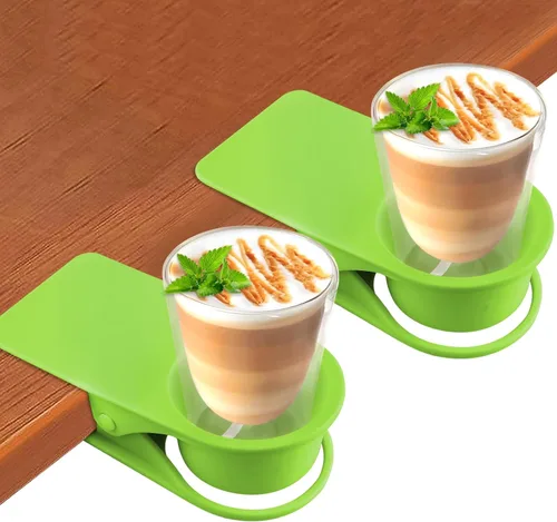 Vista 17 de Soporte para tazas de bebida, soporte para botellas de escritorio Kalolary DIY, abrazadera de vidrio, clip de platillo de almacenamiento, soporte 1