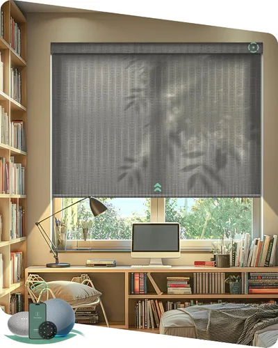 Vista 7 de Muestras de tela multicolor de persianas motorizadas Yoolax Light Filtering, Room Darkening, Sheer, Multicolor Fabric Swatches, Preview
