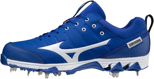 Vista 15 de Mizuno Tenis de béisbol Ambition 2 de 9 picos para hombre Blanco y negro (9000)