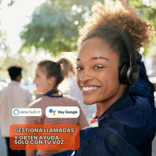 Vista 5 de JBL Live 460NC Auriculares inalámbricos con cancelación de ruido, Bluetooth 5.0, batería de 50 horas, llamadas manos libres, ANC adaptativo, Google