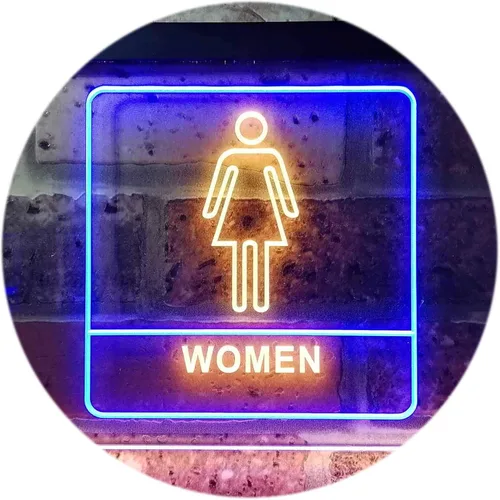 Vista 12 de ADVPRO Señal de neón LED de doble color para mujer, para inodoro, WC, 12 "x 8.5", st6s32-i1014-br