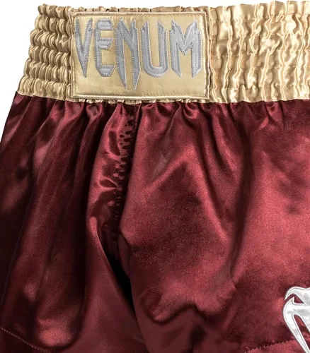 Vista 6 de Venum Pantalones cortos clásicos de Muay Thai, borgoñaoroblanco, talla M