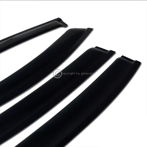 Vista 5 de R&L Racing 4 deflectores laterales de ventana de humo para sol/lluvia/viento compatibles con Chevy Malibu 2008-2012
