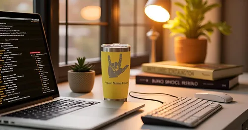 Vista 26 de LaserGram Vaso aislado al vacío de 20 onzas, enfermera registrada RN, grabado personalizado incluido (negro)