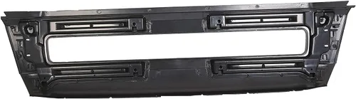 Vista 8 de ECOTRIC Cubierta central de parachoques negra+moldura cromada compatible con la serie de camiones Volvo VNL 300 430 630 670 730 780 2004-2017