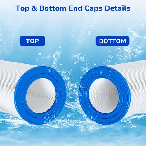 Vista 3 de Fil-fresh Cartuchos de filtro de piscina CC150 compatibles con Pentair Clean & Clear 150, repuesto para Pleatco PAP150, Pentair R173216, Unicel