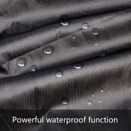 Vista 6 de Funda para motocicleta impermeable, a prueba de viento, al aire libre, a prueba de polvo, protección para todo tipo de clima, agujeros de bloqueo
