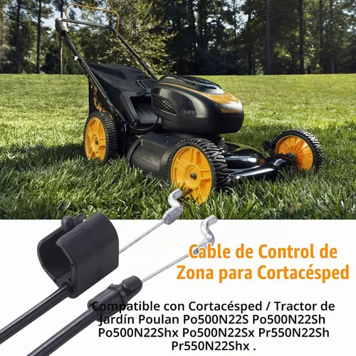Vista 6 de 532183281 183281 Cable de control compatible con Poulan Roper Husqvarna Craftsman Weed Eater Walk-Behind cortacésped Craftsman piezas modelo 917