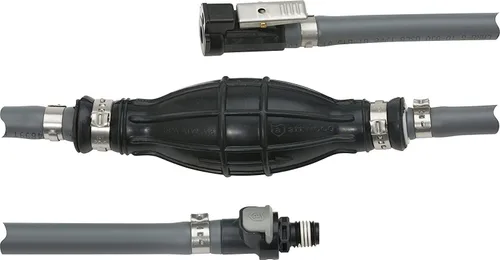 Vista 2 de Attwood 93806AUS7 Kit de línea de combustible para barco marino con conector universal de combustible sin aerosol, 6 pies x 3/8 pulgadas