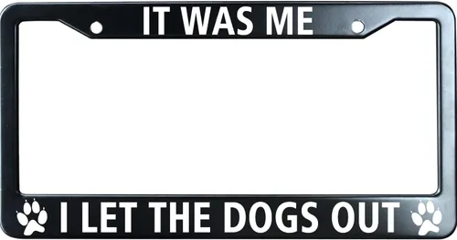 Vista 6 de Adopt A Shelter Pet Paws - Marco de matrícula negro mate para hombres y mujeres, marco de placa de automóvil de acero inoxidable resistente con 2