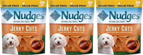 Vista 21 de Blue Buffalo Nudges Jerky Cuts - Golosinas para perros de pollo y pato