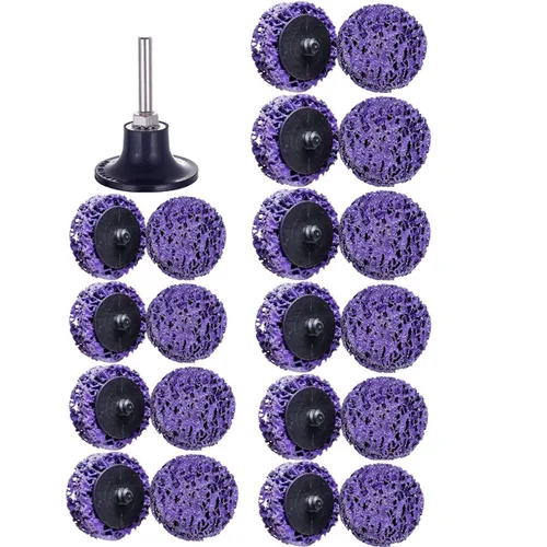 Vista 9 de 11 piezas de discos de tira de cambio rápido de 2" fáciles para amoladora angular, accesorios para tiras de pintura, rueda de eliminación de óxido