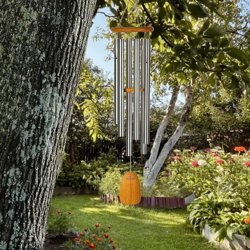 Vista 2 de Woodstock Chimes Signature Collection, campanillas de viento de música mundial de 36 pulgadas para decoración de exteriores, patio, hogar o jardín